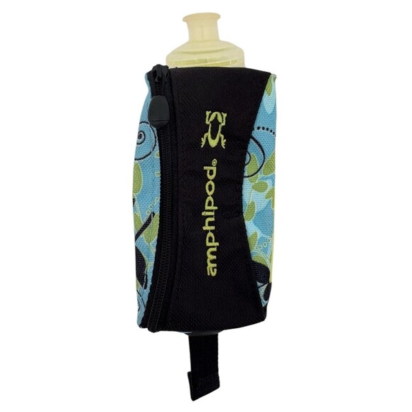 Amphipod Hydraform 12 OZ Handheld Water Bottle Blue Zipper Storage & BPA Free - Picture 1 of 10